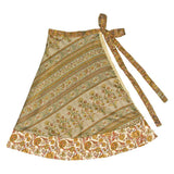 Upcycled Sari Wrap Skirt | 3/4 Length