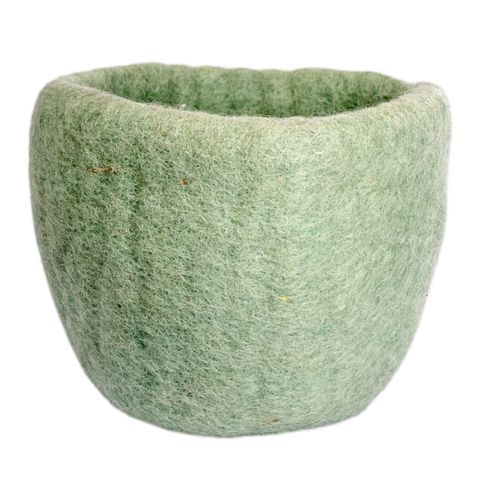 Cozy Felt Planter | Celadon