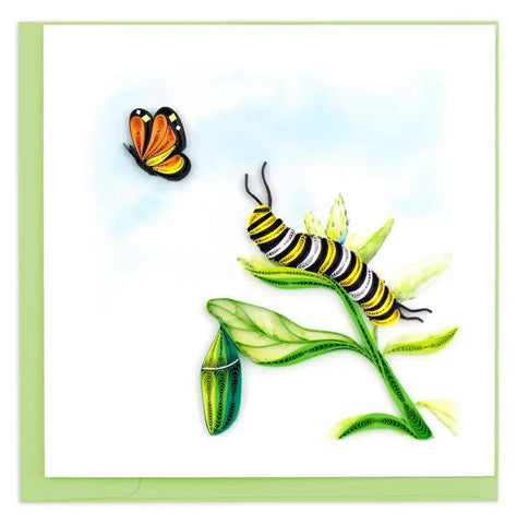 Caterpillar Quilling Card