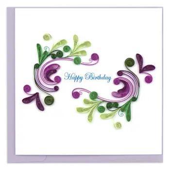 Happy Birthday Swirl Quilling Card