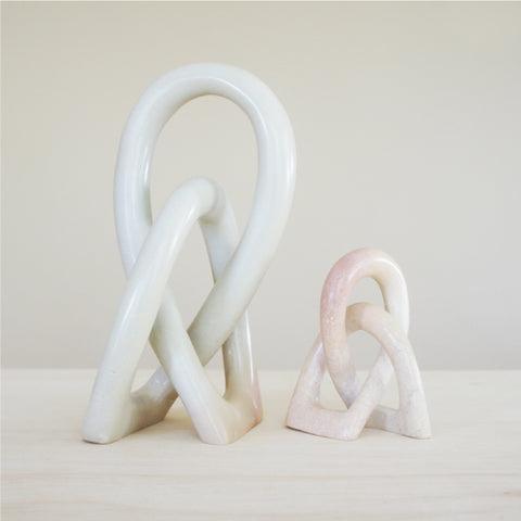 Eternity Knot | Natural Soapstone (2 sizes)