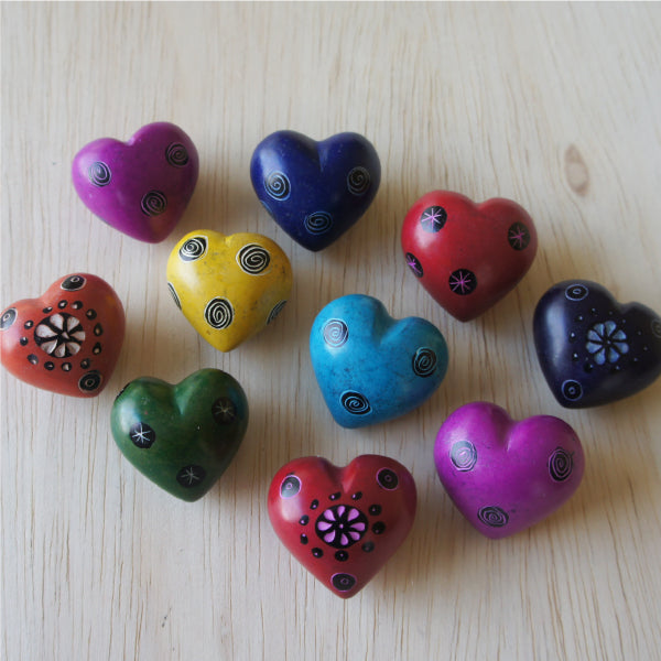 Soapstone Heart | Etched | Tiny – River Fair Trade