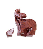 Wooden Puzzle Box | Mama and Baby Elephant