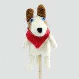 Felted Wool Finger Puppet | Dog