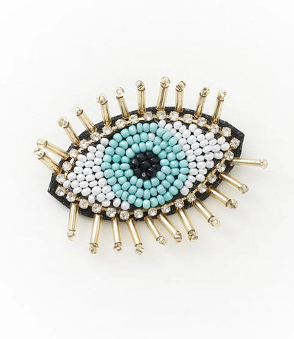 Beaded Brooch Pin | Evil Eye