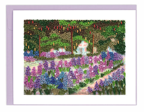 Artist Series Quilling Card | The Artist's Garden at Giverny, Monet