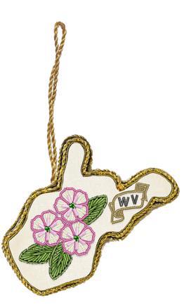 WV Beaded Ornament