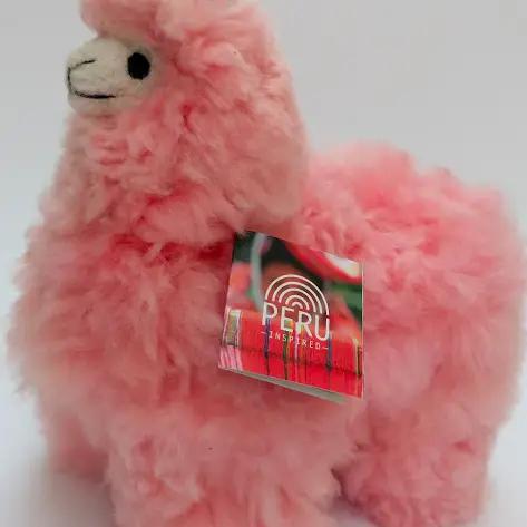 Alpaca Stuffed Animal | Pink Alpaca | Small