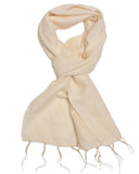Brushed Woven Scarf | White