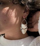 Iyla Geometric Silver Statement Earring