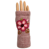 Peruvian Flower Fingerless Mittens | 5 Colors