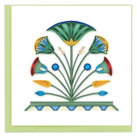 Egyptian Lotus Quilling Card