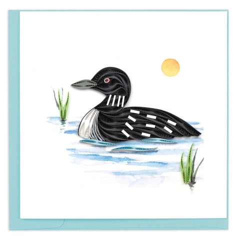 Loon Quilling Card