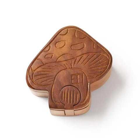 Wooden Puzzle Box | Mushroom