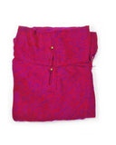 Brushed Woven Poncho | Berry