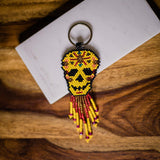 Beaded Keychain | Sugar Skull