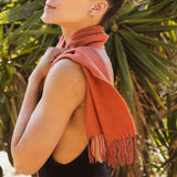 100% Baby Alpaca Scarf | Crimson