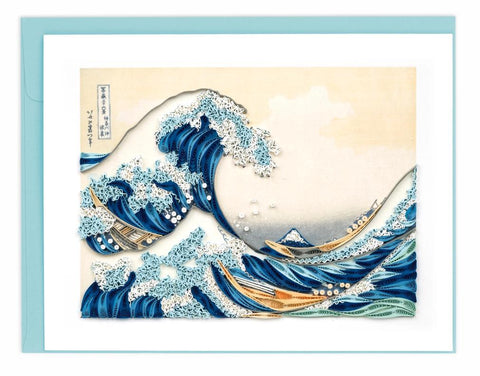 Artist Series Quilling Card | Great Wave, Hokusai