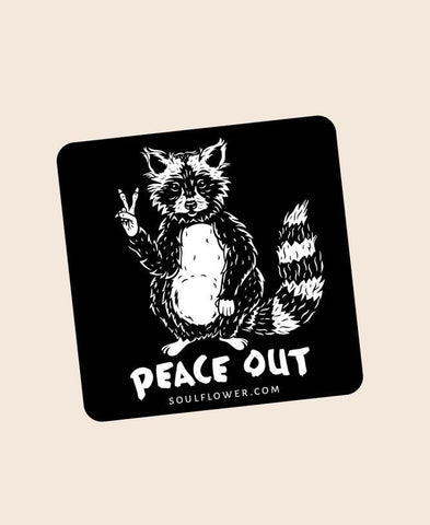 Magnet | Peace Out Raccoon