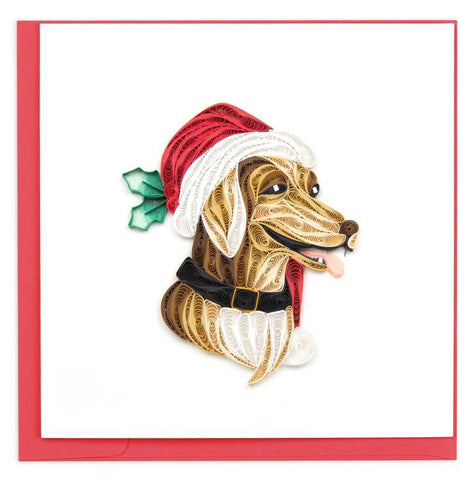 Holiday Dog Quilling Card