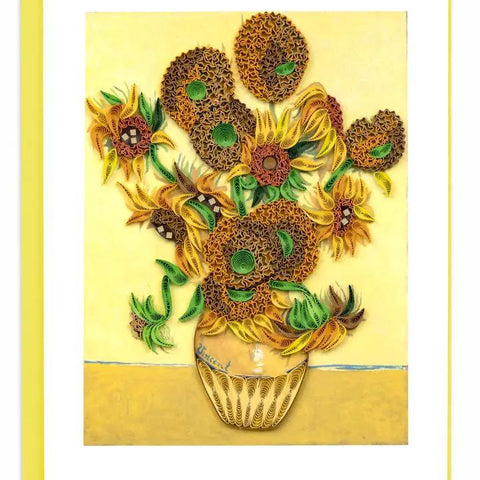 Artist Series Quilling Card | Sunflowers, Van Gogh