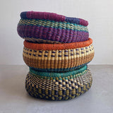 Round Bolga Basket | Assorted