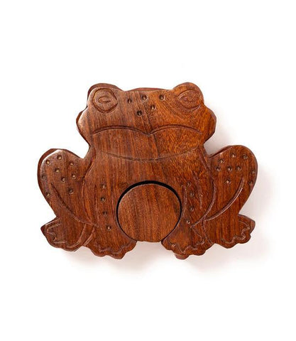 Wooden Puzzle Box | Frog