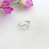 Knotted Circle Ring | Silver