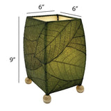 Mini Square Table Lamp | Green