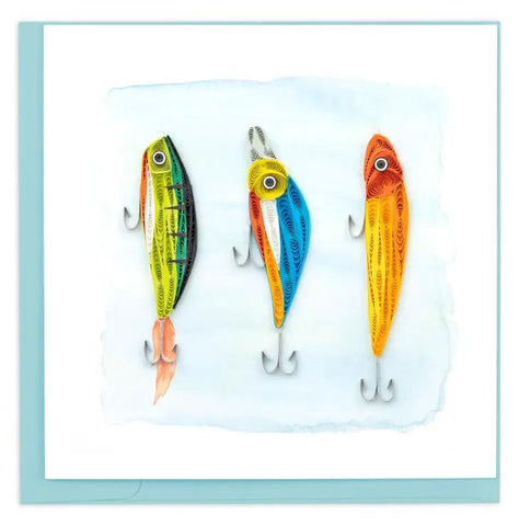 Fishing Lures Quilling Card