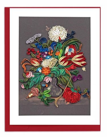 Artist Series Quilling Card | Vase of Flowers, de Heem