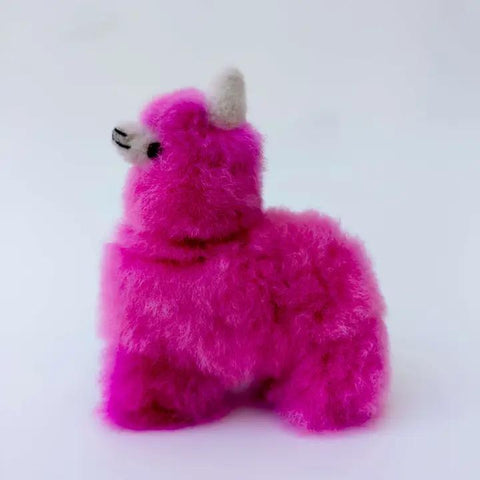 Alpaca Stuffed Animal | Hot Pink Alpaca | Small