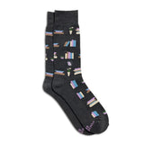 Socks That Give Books | Gray Bookshelves