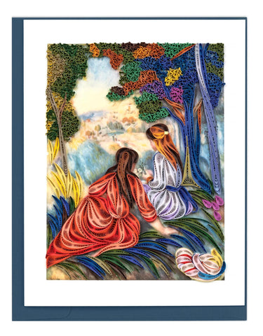 Artist Series Quilling Card | In the Meadow, Renoir
