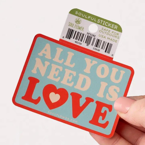 Vinyl Sticker | All You Need Is Love
