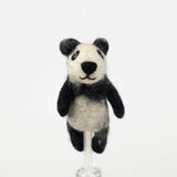 Felted Wool Finger Puppet | Panda