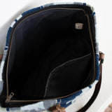 Wide Wool Tote | Midnight Rodeo