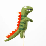Felted Wool Finger Puppet | Dinosaur
