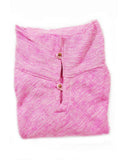 Brushed Woven Poncho | Rose