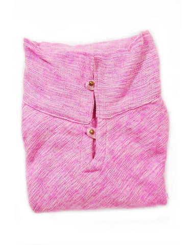 Brushed Woven Poncho | Rose