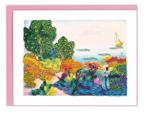 Artist Series Quilling Card | Two Women by the Shore, Cross