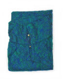 Brushed Woven Poncho | Teal
