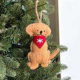 O4O | Wool Ornament | Bandana Dog