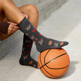 Socks That Support Youth Sports | Grey Basketballs