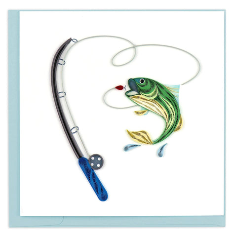 Gone Fishing Quilling Card