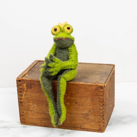 Felted Wool Frog Prince