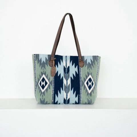 Wide Wool Tote | Midnight Rodeo