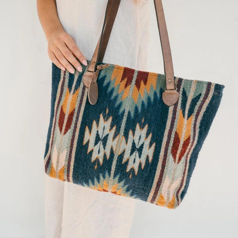 Wide Wool Tote | Stargazer