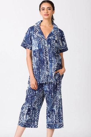 Capri Pajama Set  Indigo Batik – River Fair Trade