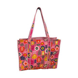 Quilted Cotton Bag | Retro Pink Floral